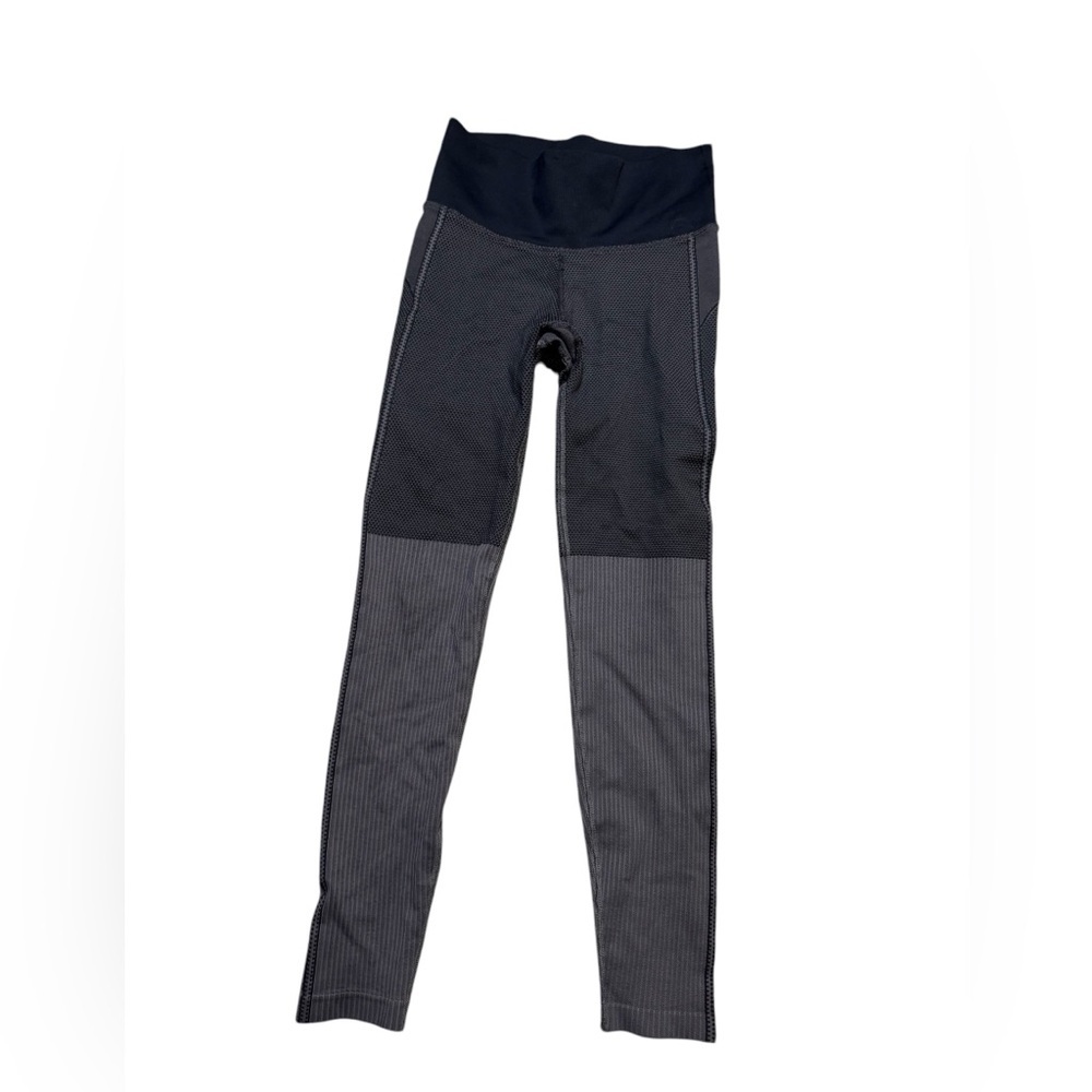 🖤 Athleta Flurry Colorblock Base Layer Leggings 🩶 Black Gray Small ✨